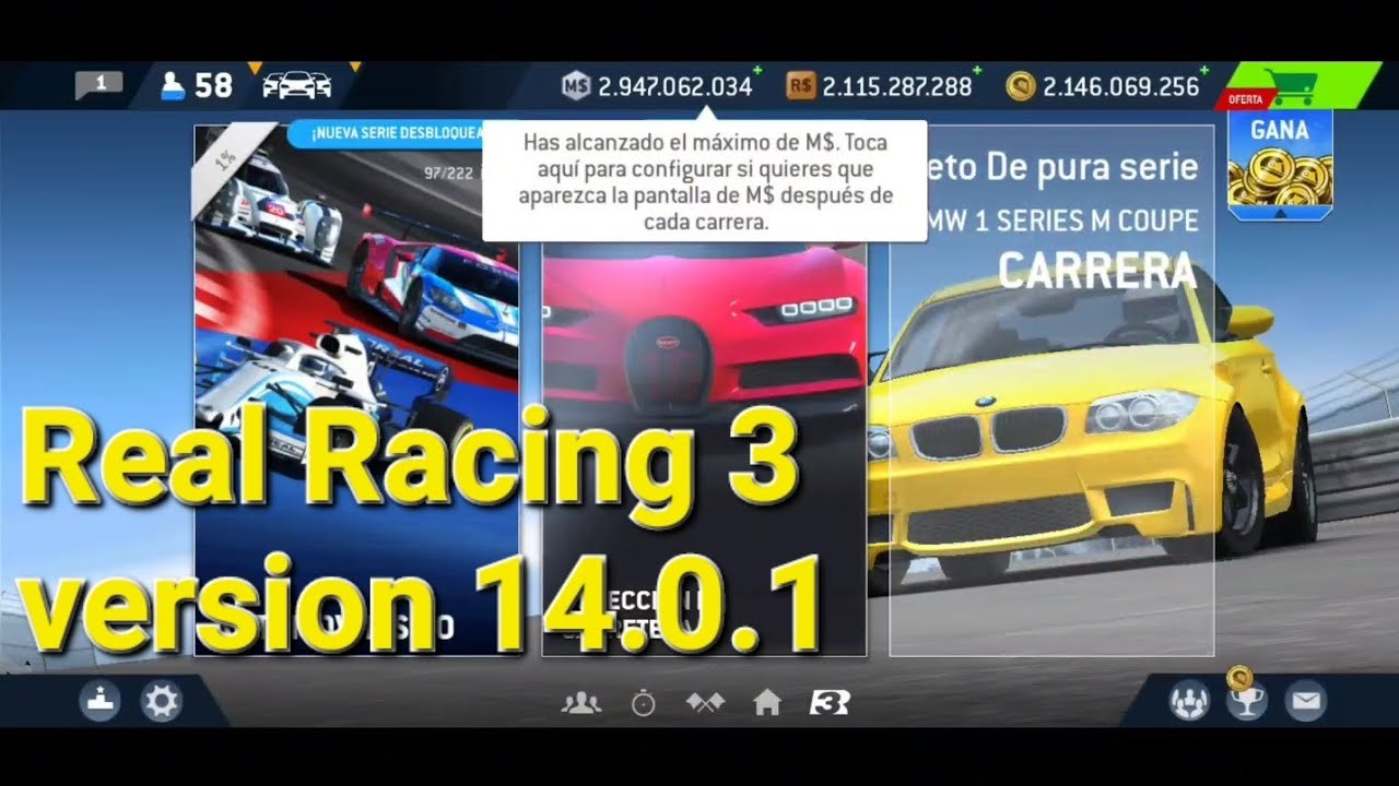 Real Racing 3 versión 14.0.1 2026 , última actualización DINERO ILIMITADO COMPLETO