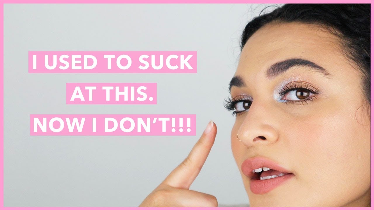 THE BEST TIP FOR APPLYING FALSE LASHES | I USED TO SUCK NOW I DON'T
