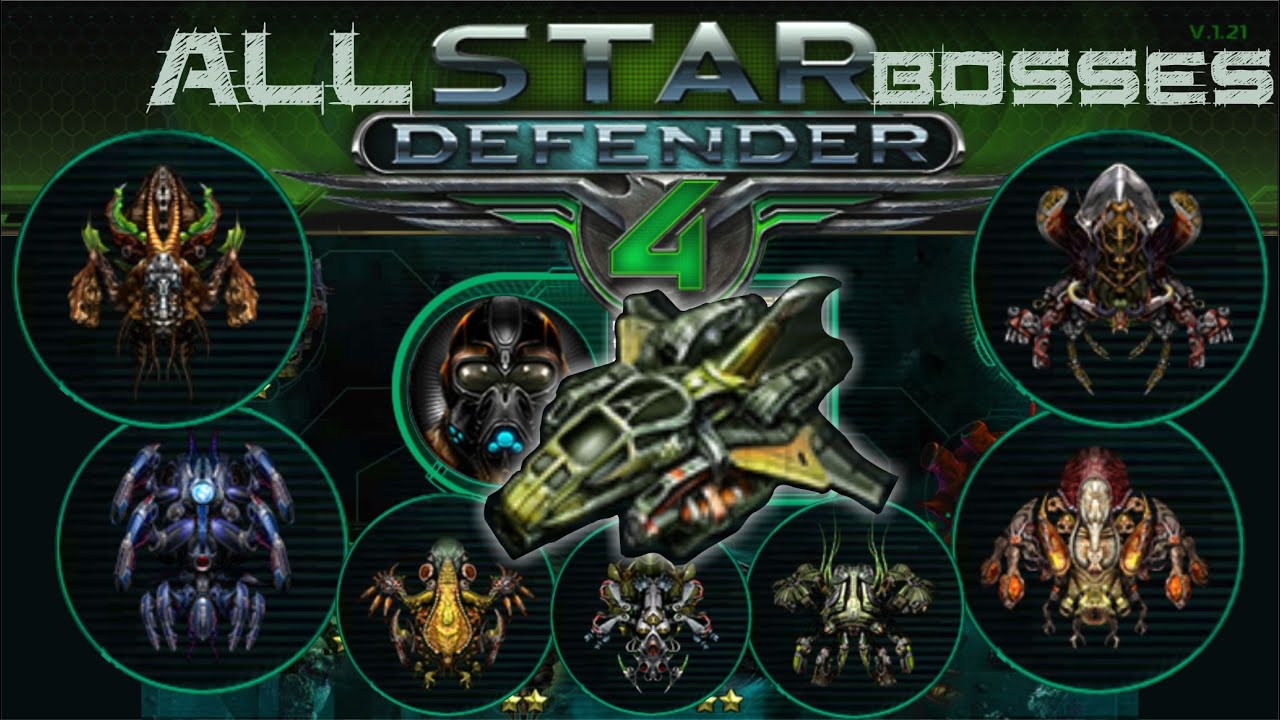 STAR DEFENDER 4 - All Bosses