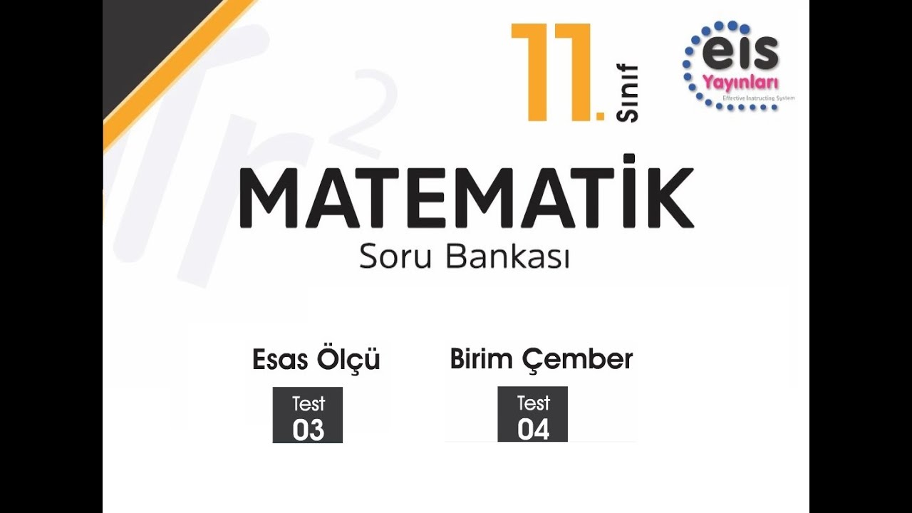 Eis Yayınları 11.Sınıf Matematik Soru Bankası (3-4) Testleri