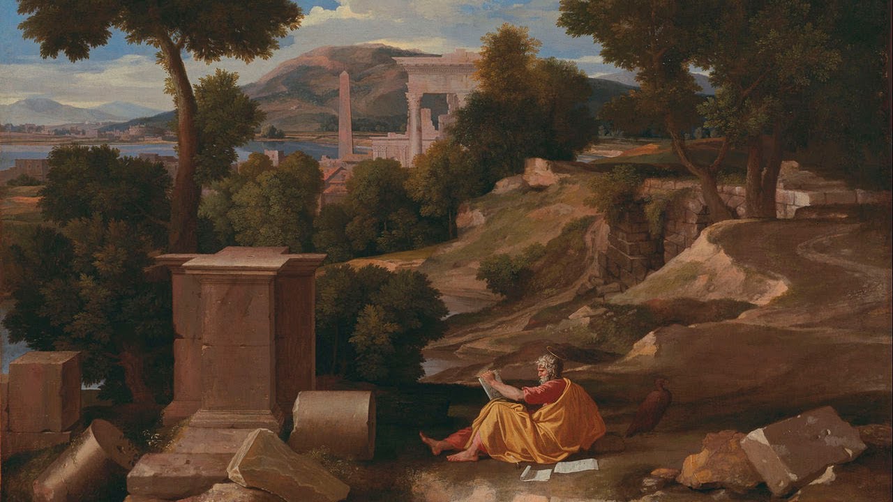 O apóstolo João na ilha de Patmos