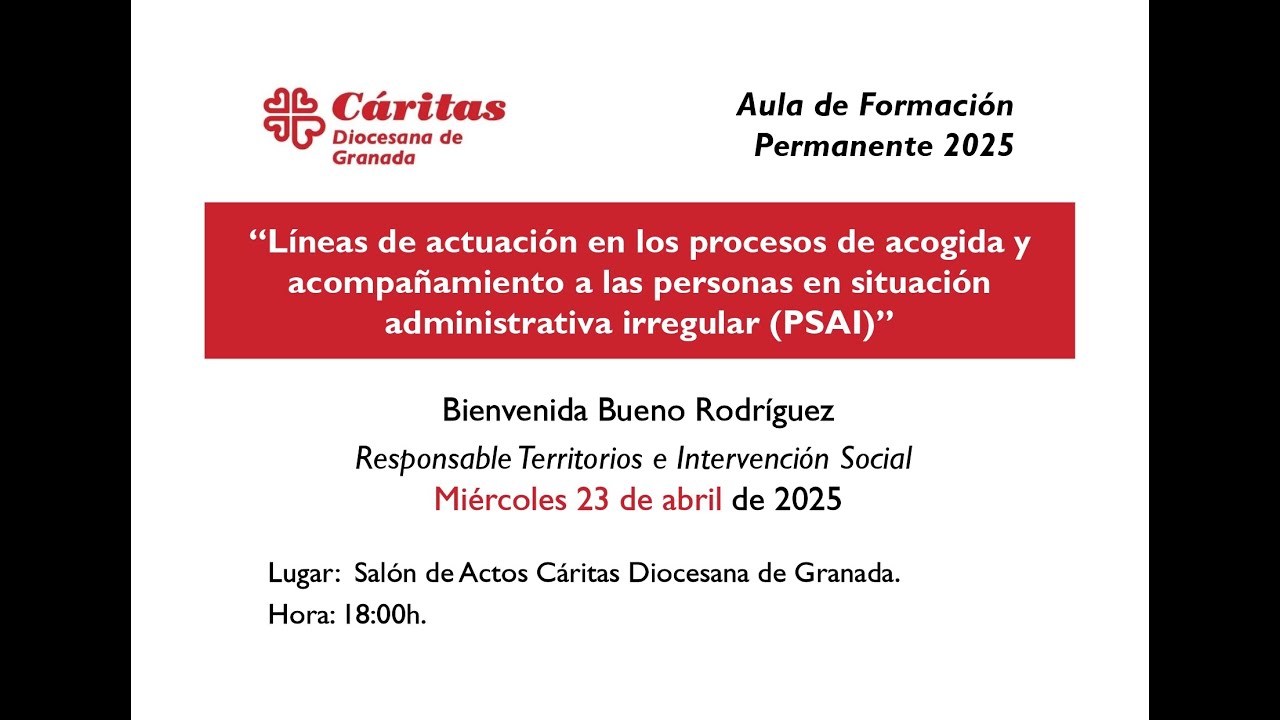 Líneas de actuación en acogida y acompañamiento a personas en situación administrativa irregular