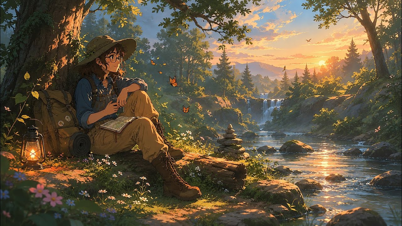 ASMR Quiet Camping in the Wilderness | Cozy Animation & Peaceful Forest