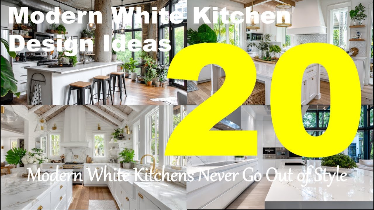 Modern White Kitchen Design Ideas for Every Home Style 🤍🏡✨