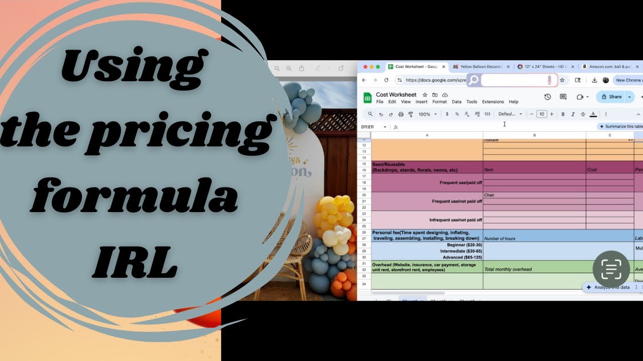 Balloon Pricing Formula example quote