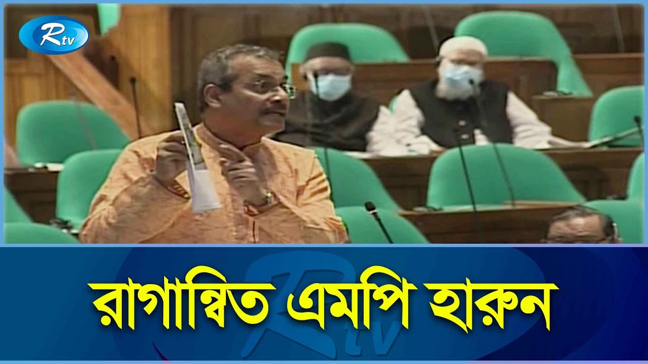 গাড়ির নাম্বার প্লেটে কেন 'পুলিশ' লিখা থাকবে? সংসদে চটলেন এমপি হারুন | MP Harun | Rtv News