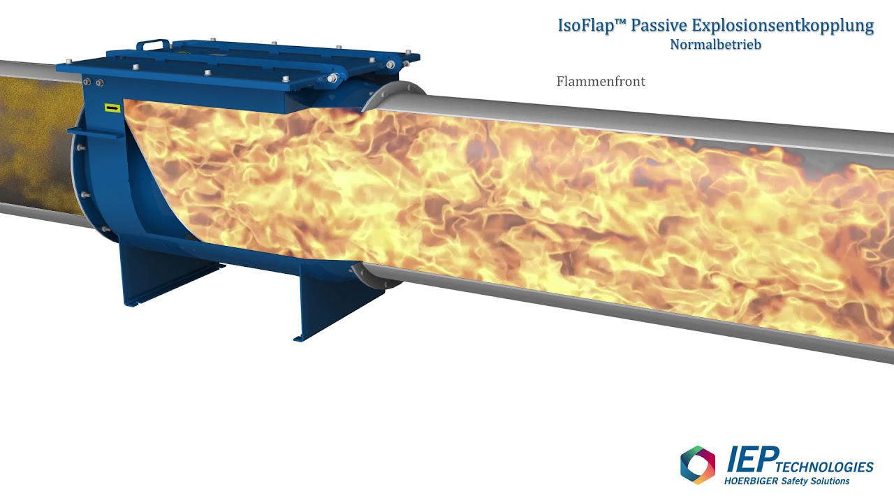IsoFlapValve Animation German