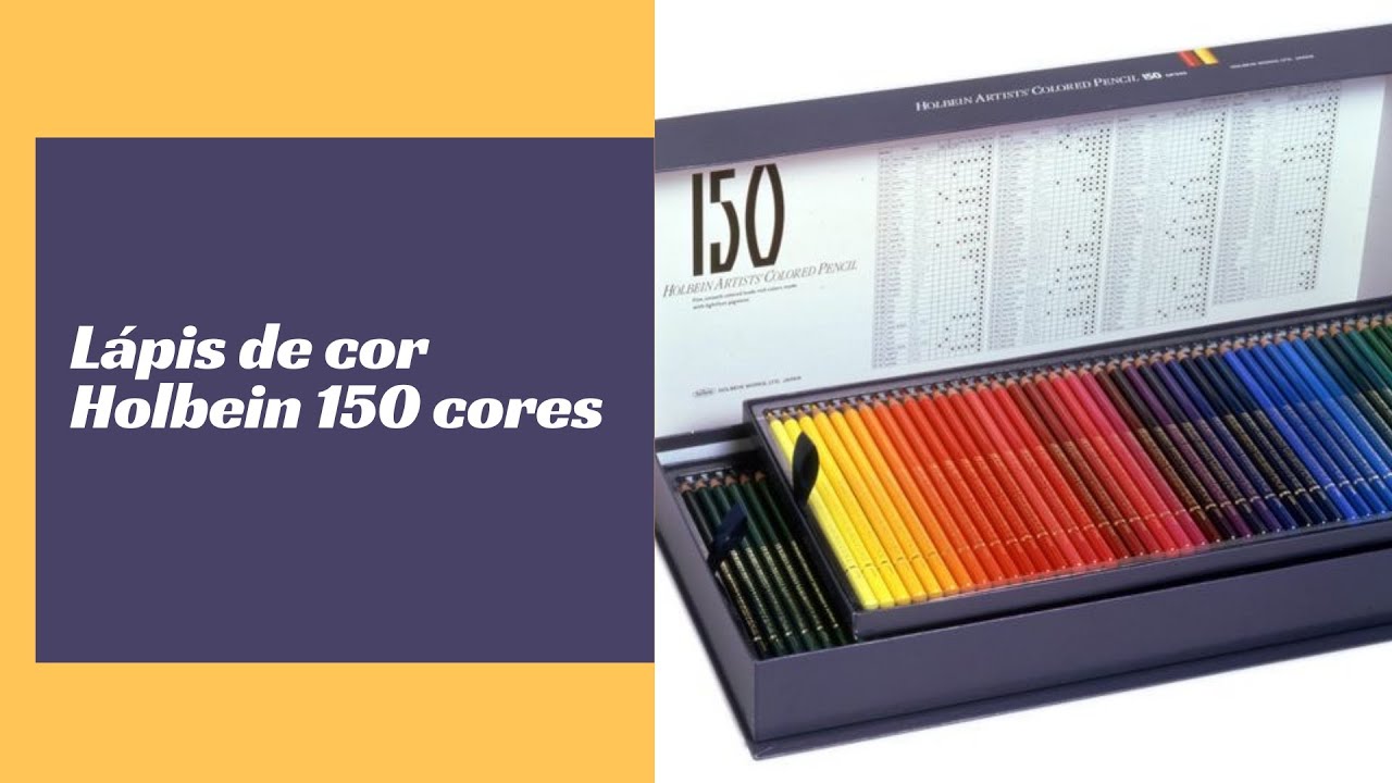 Lápis de cor Holbein 150 cores 💗