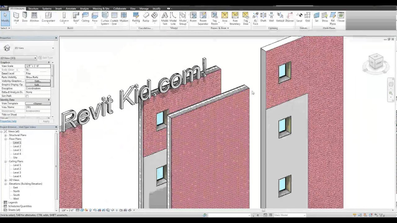 Revit Tutorial - Different Stack Wall Methods
