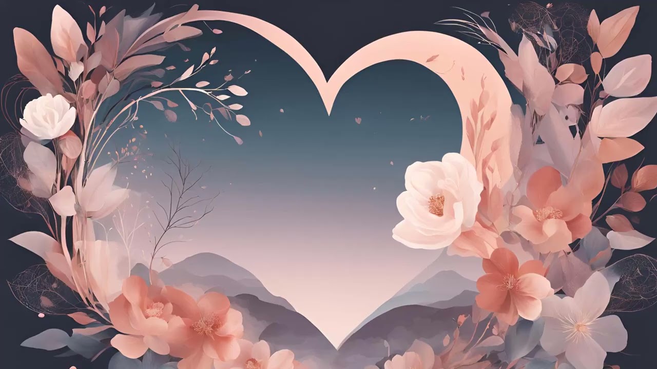 Romantic Floral Artwork - 2-Hour Static Art Display.         ---EcoArtLab • Frame TV & Printable Art