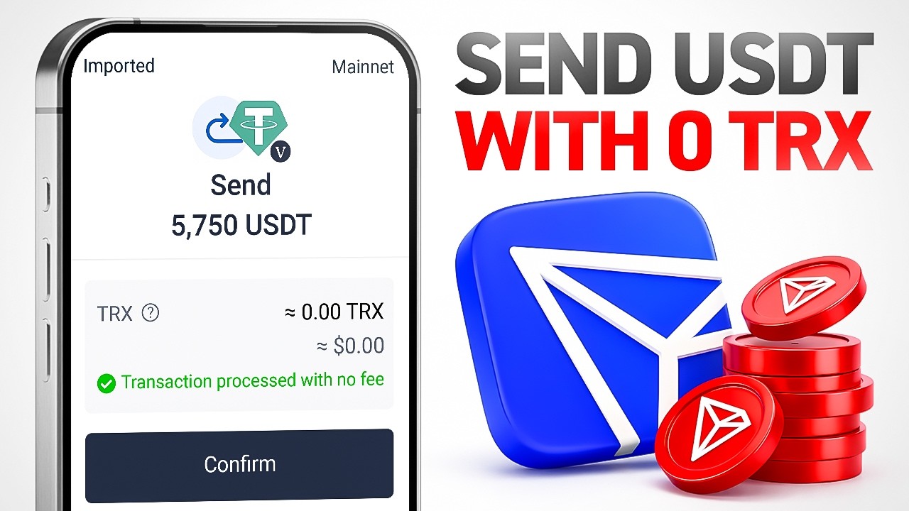 Easiest Way to Send USDT on TronLink With 0 TRX Balance