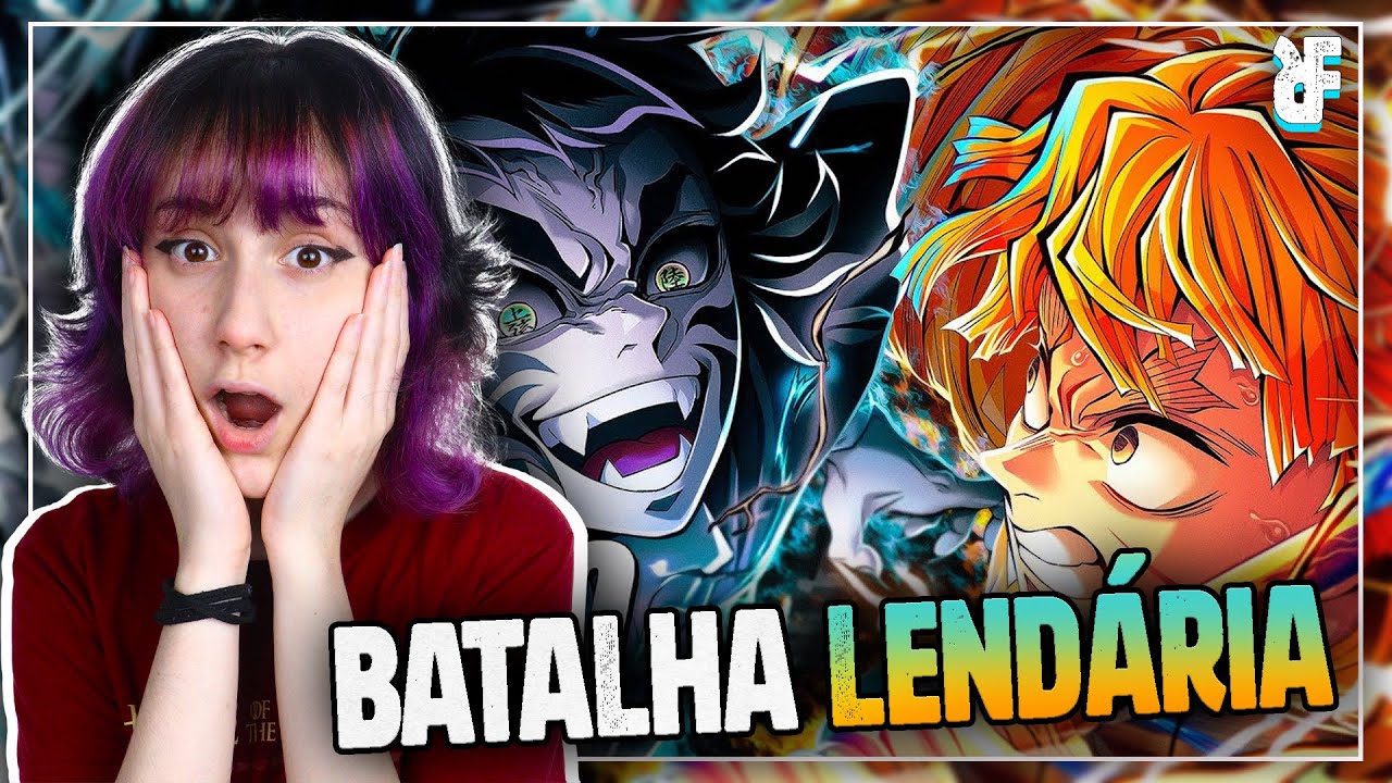 BATALHA LENDÁRIA... REAGINDO a Zenitsu vs Kaigaku (Kimetsu no Yaiba) | Raios e Trovões | Kaito
