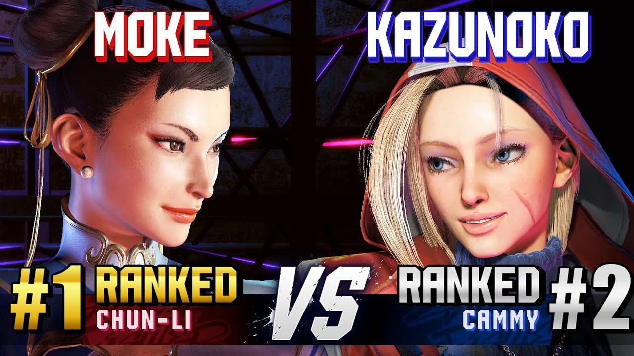 SF6 ▰ MOKE (#1 Ranked Chun-Li) vs KAZUNOKO (#2 Ranked Cammy) ▰ High Level Gameplay