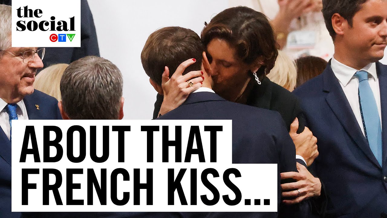 Macron And French Sports Minister Spark Frenzy Over Kiss | The Social