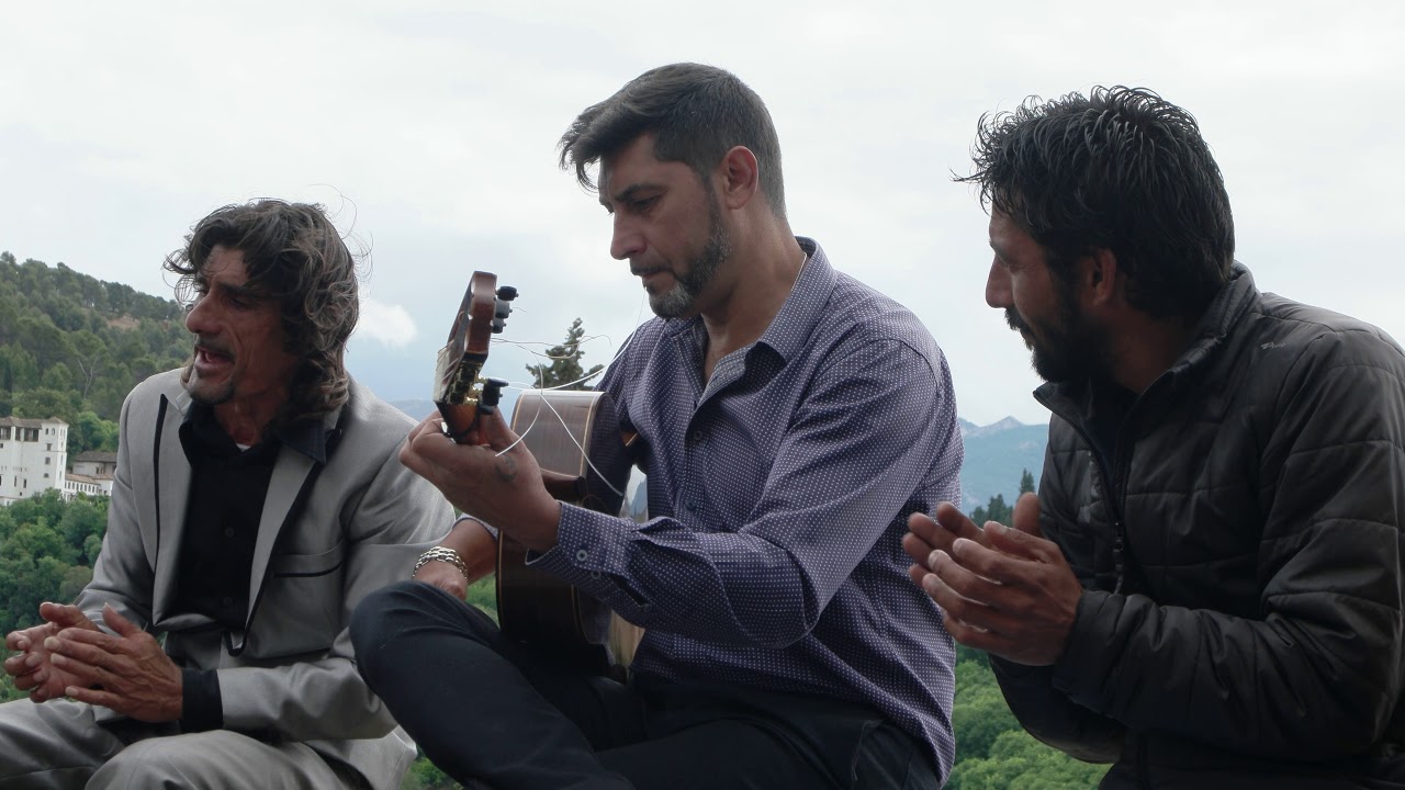 Granada Spain Gypsies  at San Nicolas Plaza:   4K video---April 29, 2017     SAM 1039