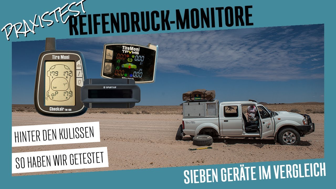 Reifendruckmonitore: 7 Überwachungsgeräte im Praxistest (Making of)