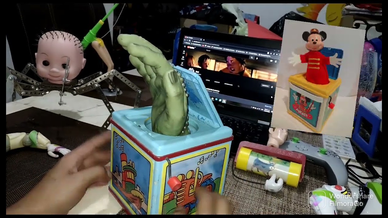 como hacer custom hand in the box (mano en la caja) juguetes de sid - sid toys - toy story