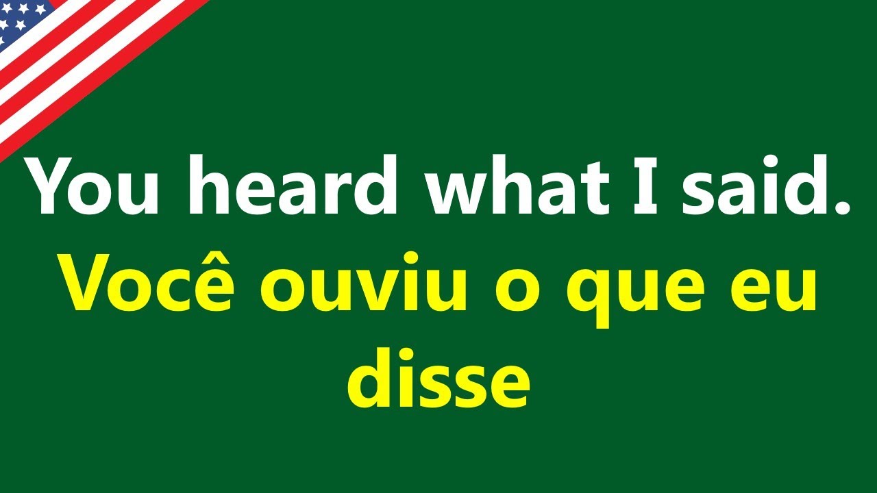 FRASES CURTAS E FÁCEIS PARA APRENDER INGLÊS | Short Phrases and Easy for Learning English Portuguese