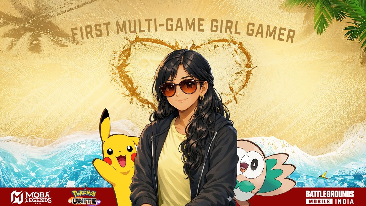 One Girl Master 3 Competitive Games! | BGMI • MLBB • Pokémon Unite #bgmilive
