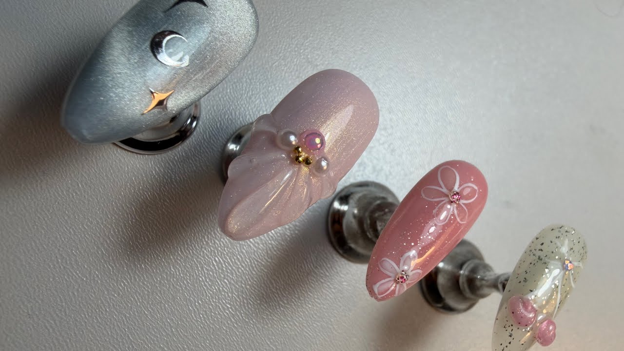 UÑAS PRESS ON ALMENDRADAS | BASE RUBBER Y NUEVOS COLORES SEMI PERMANENTES
