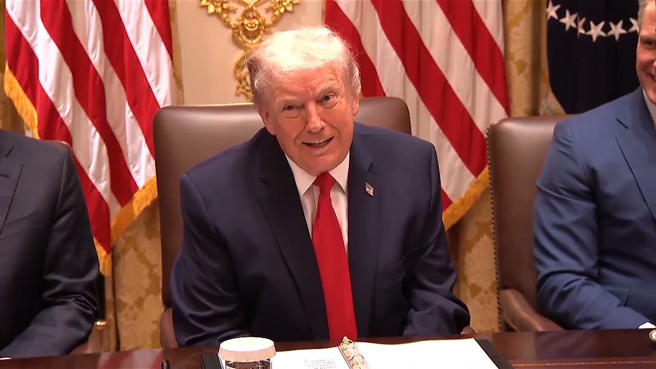 Trump blames boredom, not sleep, for closed eyes during meeting