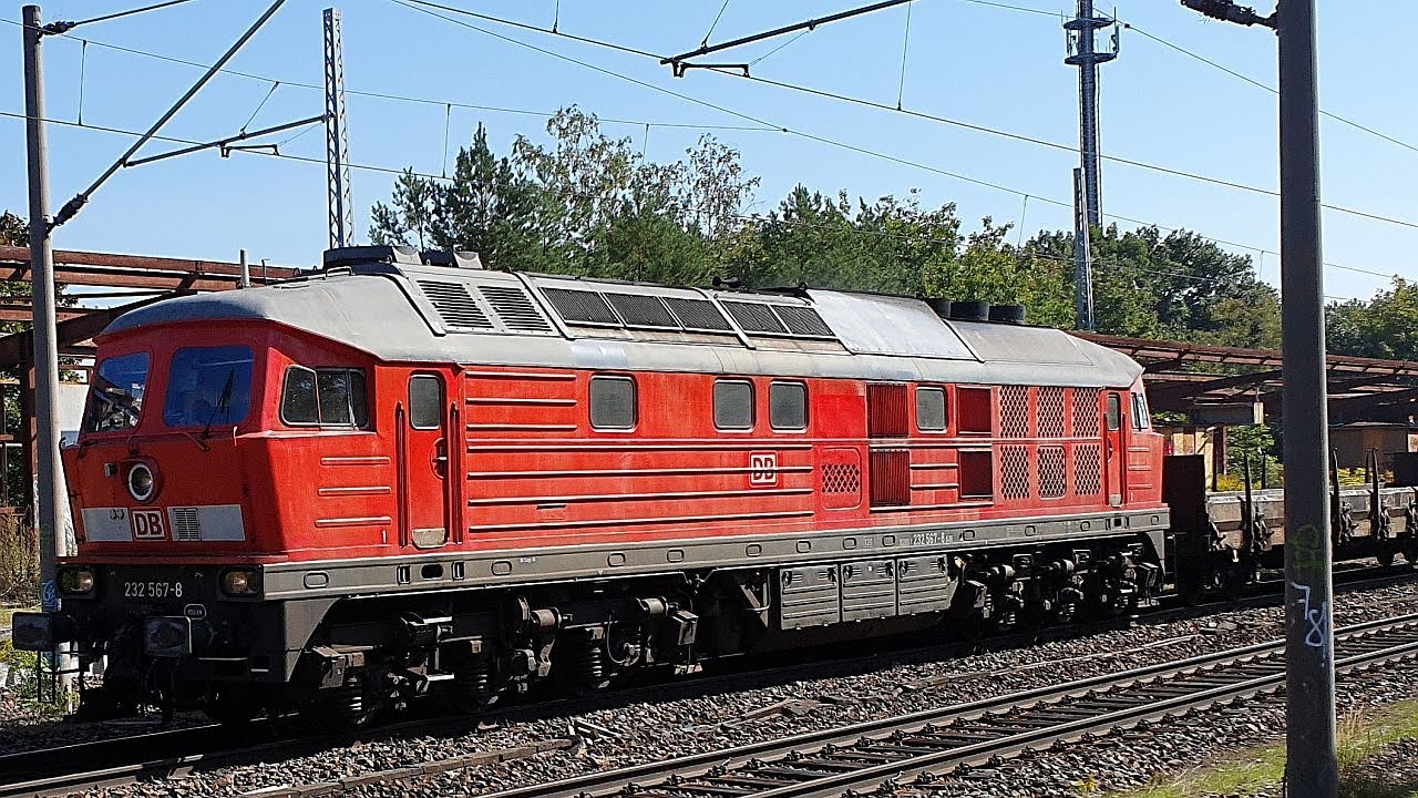 Lost Place: Güterzugverkehr am Geisterbahnhof Potsdam Pirschheide: Mit einer Ludmilla BR 232