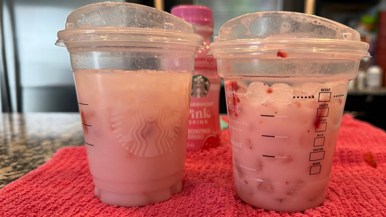 Making A STARBUCKS DUPLICATE OF THE PINK DRINK! #Starbucks #Cool