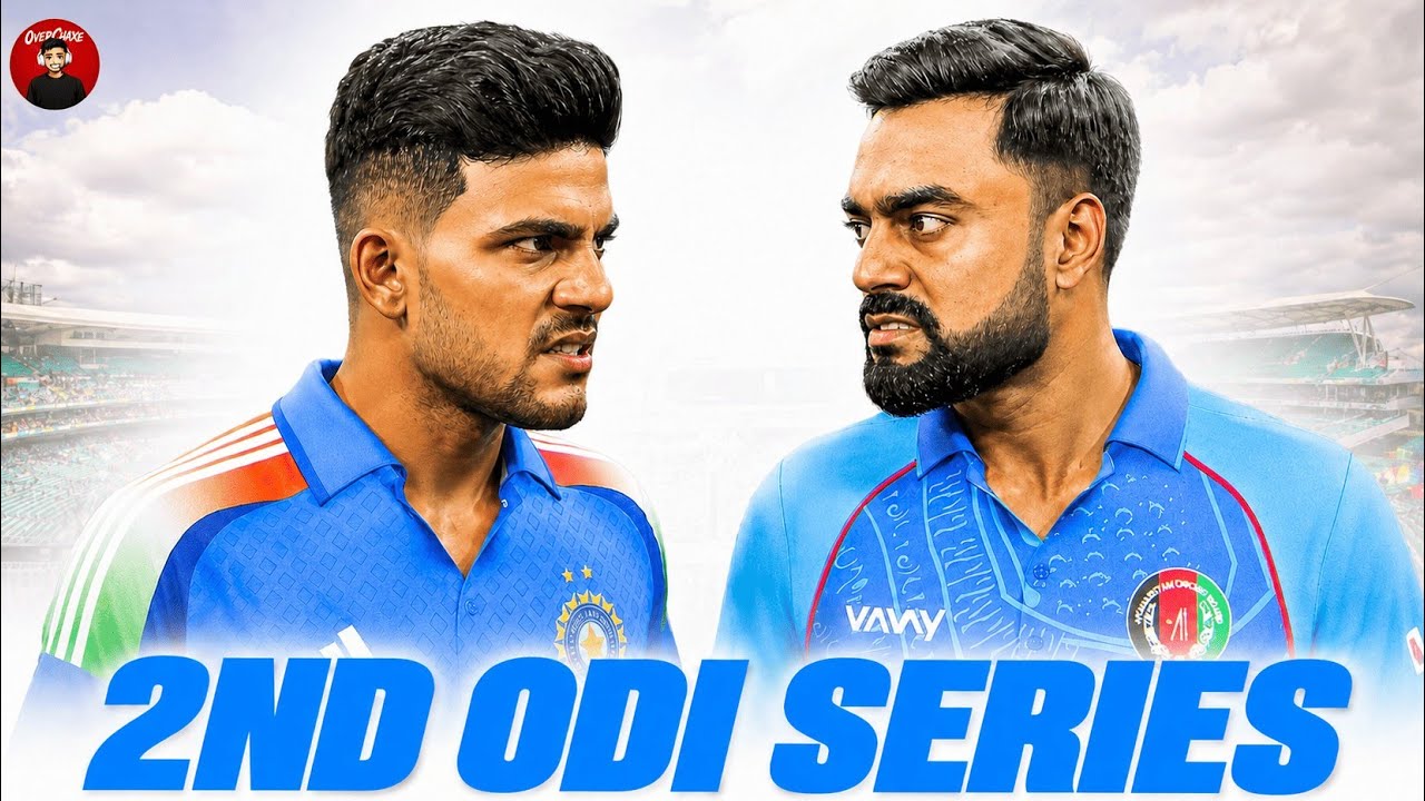 India Under Pressure? 🥶| IND vs AFG 2nd ODI Cricket 26 Gameplay