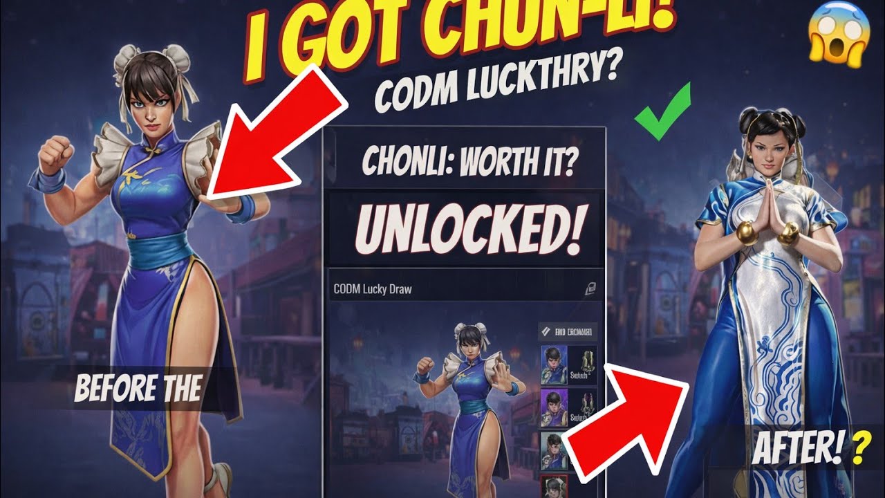 Is the CHUN-LI Skin Worth It? 🤔 | Street Fighter Lucky Draw (CODM)