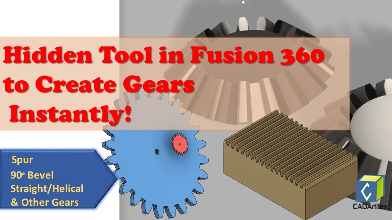 STOP Making Gears the Hard Way! – Create SPUR, BEVEL or ANY GEAR under 4 Minutes!
