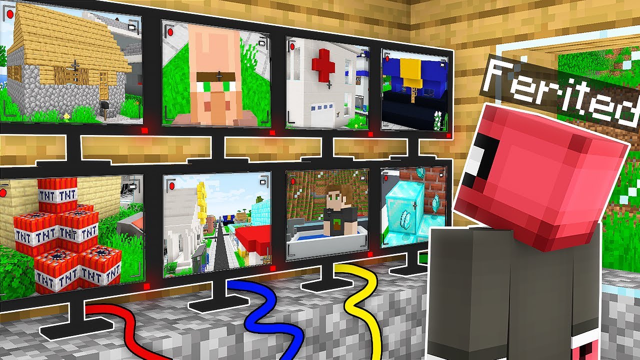 FERİTED KAMERAYLA K&Ouml;Y&Uuml; İZLEDİ - Minecraft
