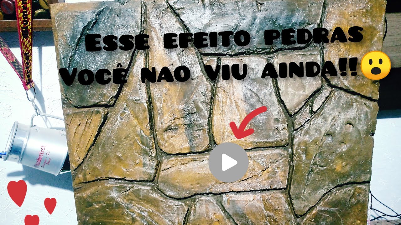 Como faser efeito pedras passo a passo