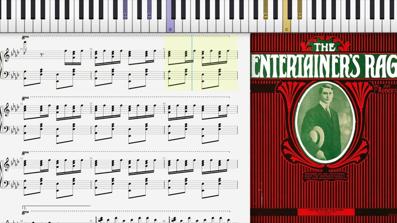 The Entertainer's Rag by Jay Roberts (1912, Ragtime piano)