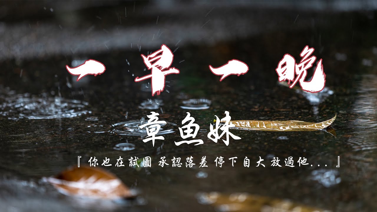 一早一晚 - 章鱼妹「对错的情愫 隔着落差 勇敢自大 爱着他,  为你他几番被落下 放弃边缘 挣扎」♪【【動態歌詞/Vietsub/Pinyin Lyrics】