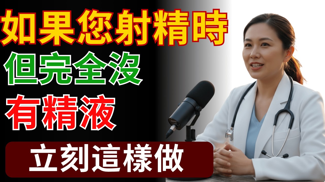 年過60卻射不出精液？陳醫師教您這樣做...