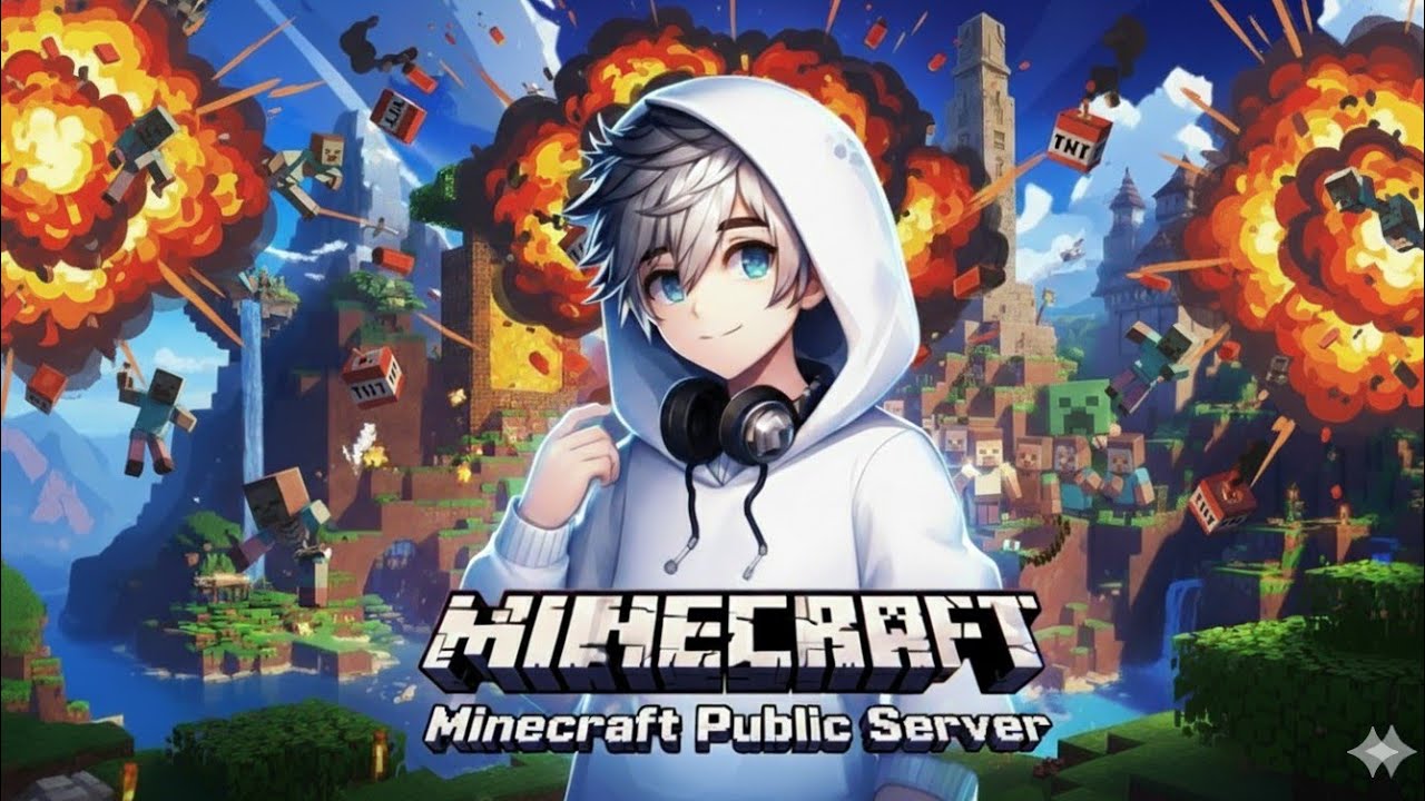 🔴 Minecraft Live| Playing in Public Server's| With subscribers's| Join The Fun Now!!