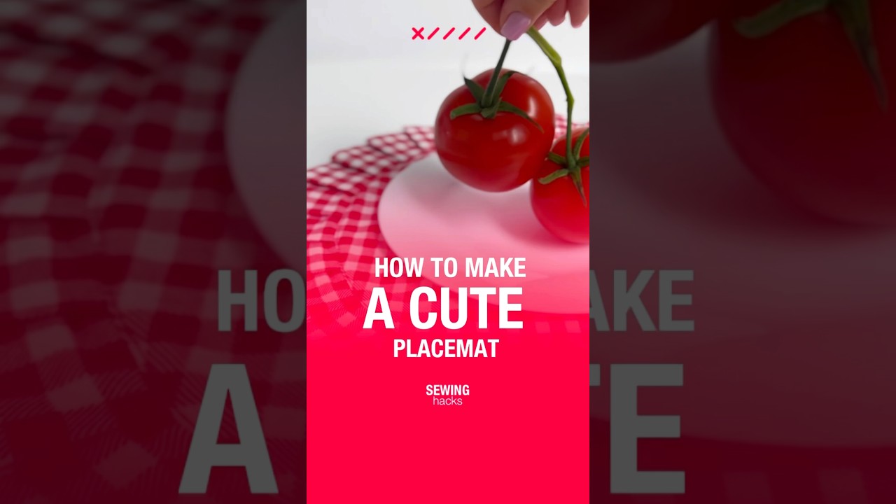 How to make a cute placemat #sew #sewinglove #diy #sewingproject #handmade #sewingpartner #sewing