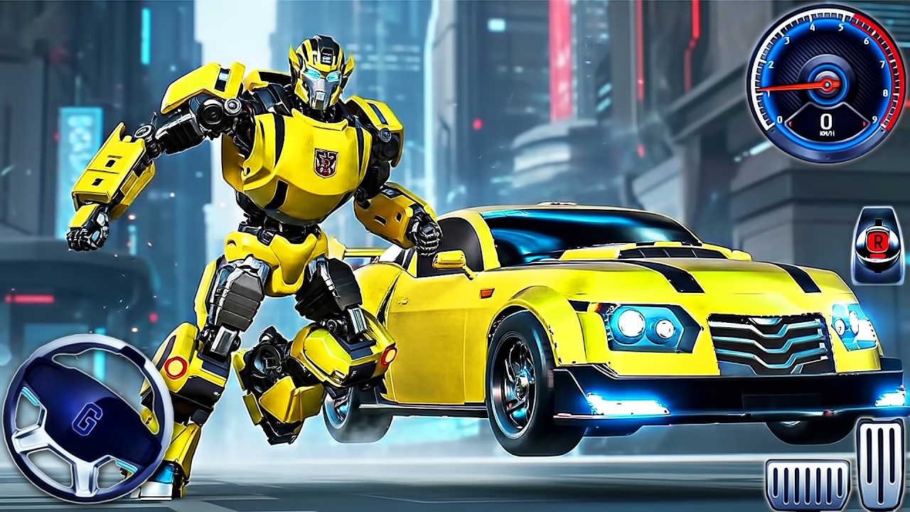 TRANSFORMERS: Galactic Trials Simulator - Superheroes Autobot Bumblebee Racing 3D - PC GamePlay