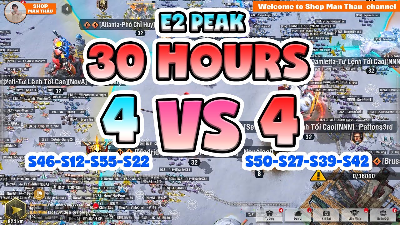 WARPATH OMG! The Most Intense E2 Battle Ever – 30 Hours of Nonstop War ( 46-12-55-22 VS 50-27-39-42)