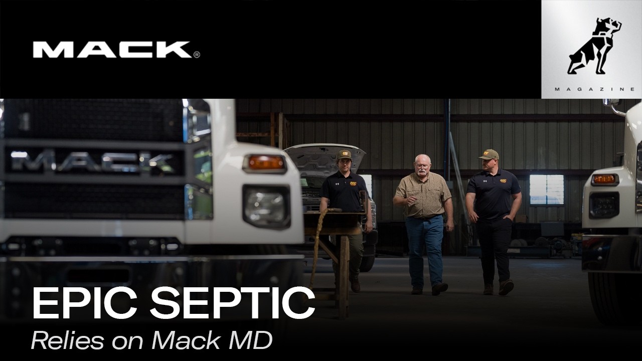 Компания Epic Septic использует грузовики серии Mack MD.