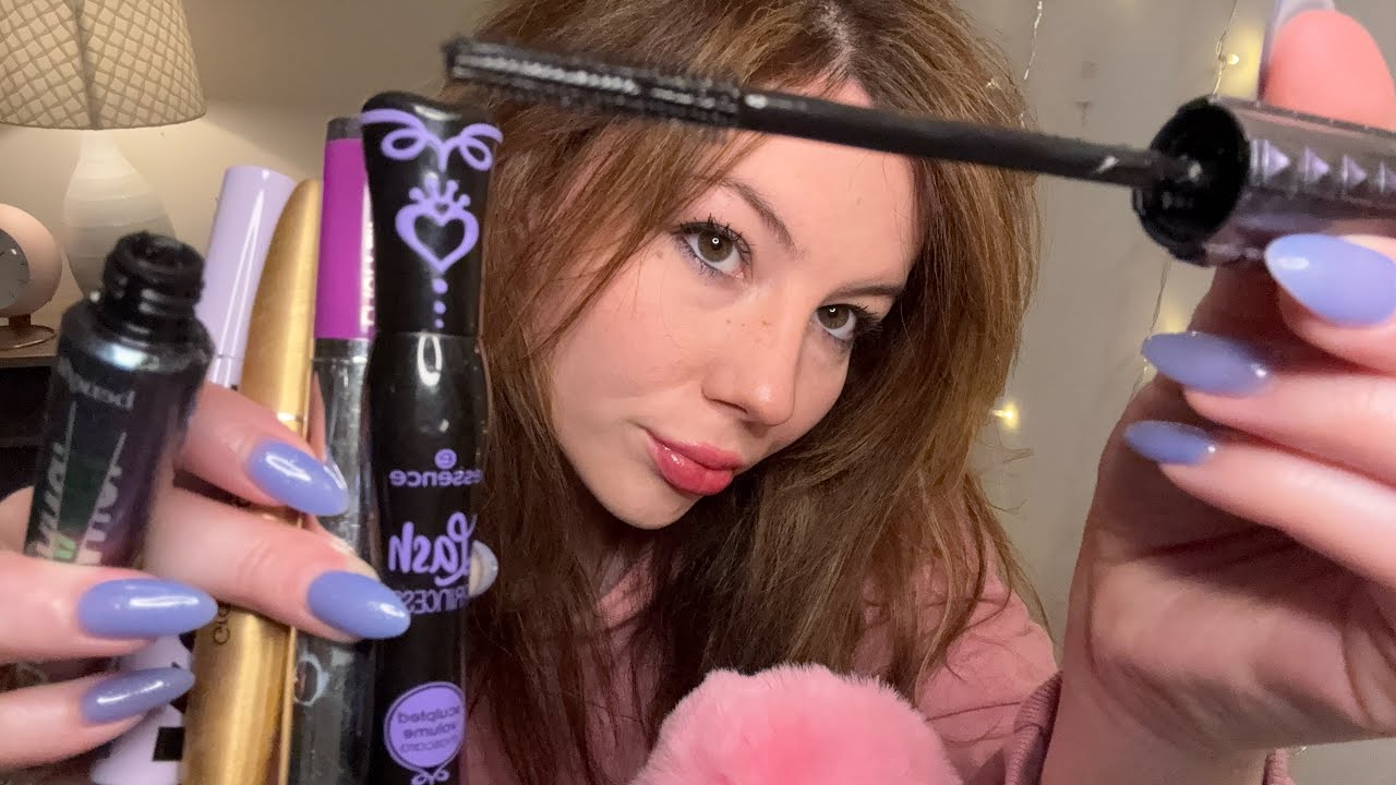 ASMR APPLYING YOUR MASCARA 👀 & lip gloss 👄(personal attention)