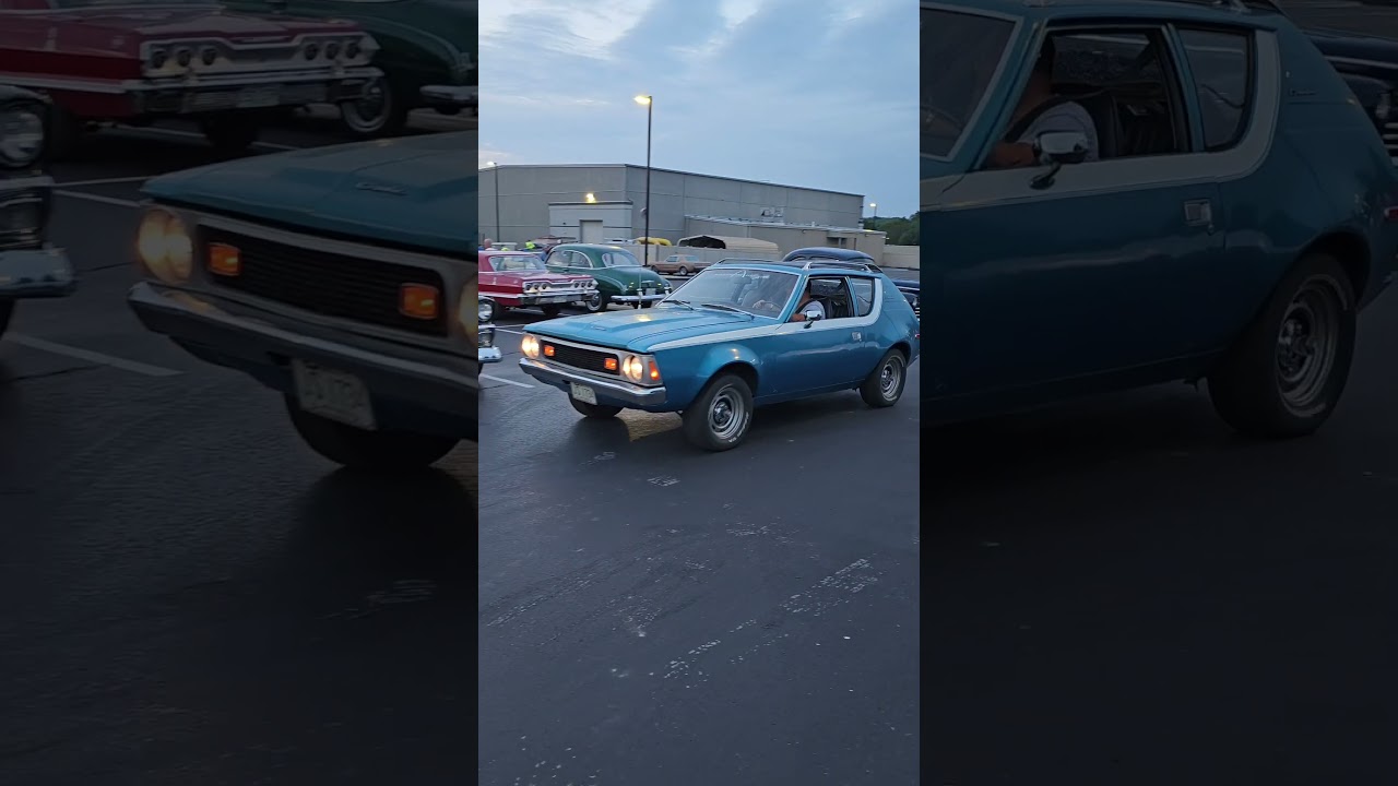Checkout! This Awesome  AMC Gremlin 😎 Car Leaving Car Show #cars #amc #shorts