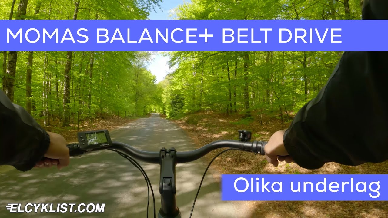 Momas Balance+ Belt Drive - På olika underlag