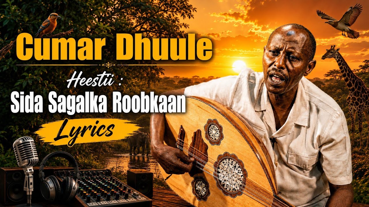 Cumar Dhuule Heestii _ Sida Sagalka Roobkaan _ Hees kaban xul Ah With Lyrics