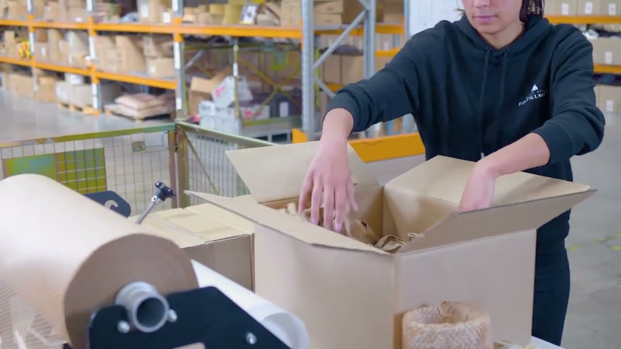 Honeycomb paper wrap & dispenser - Sustainable alternative to plastic bubble wrap | Omni Group