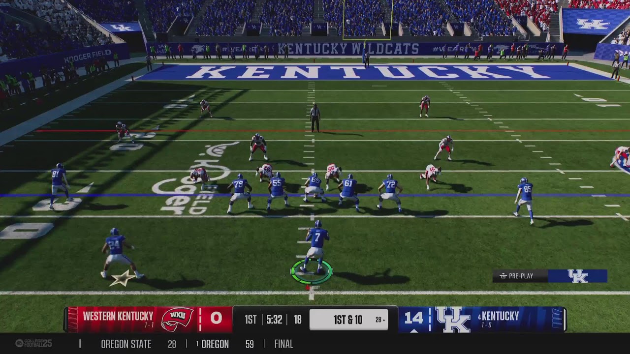 Gamerkid75 is live on ncaa 25 kentucky wildcats dynasty 2043 season