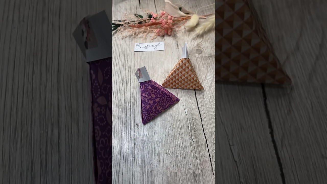 🌸 Super easy und schnell gemachtes Geschenk 🌸 #handmadecards #diygiftidea #origami #basteln