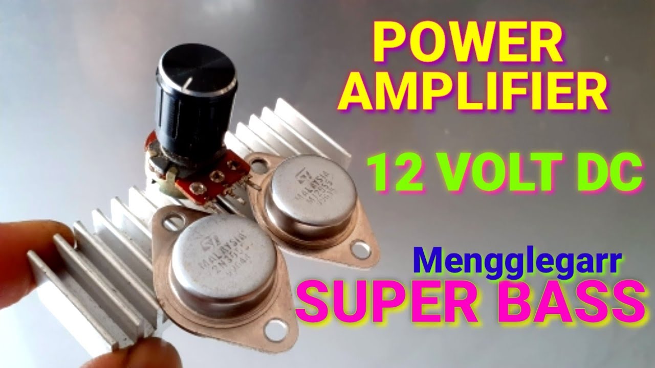 cara buat ampli mini sederhana
