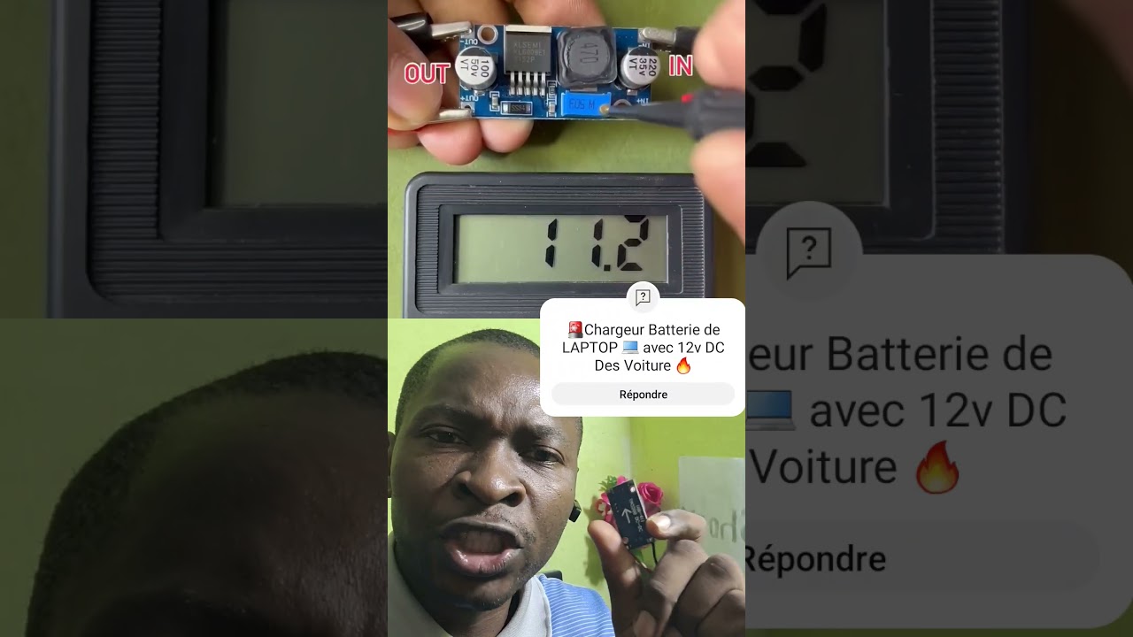 🚨Chargeur Batterie de LAPTOP 💻 avec 12v DC Des Voiture XL6009 2A Adjustable DC-DC Boost Converter