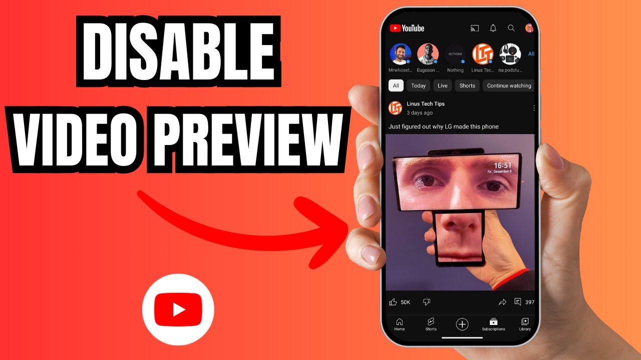 How to Turn Off Video Preview on YouTube App
